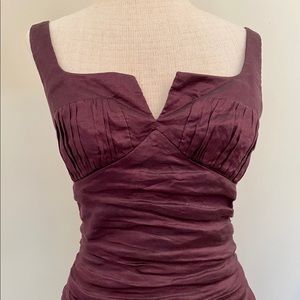 BCBG Maxazria ruched party dress